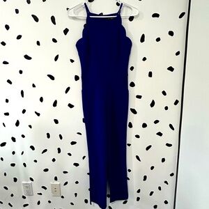 XS AQUA BLUE JUMPSUIT WITH ZIPPER ON BACK